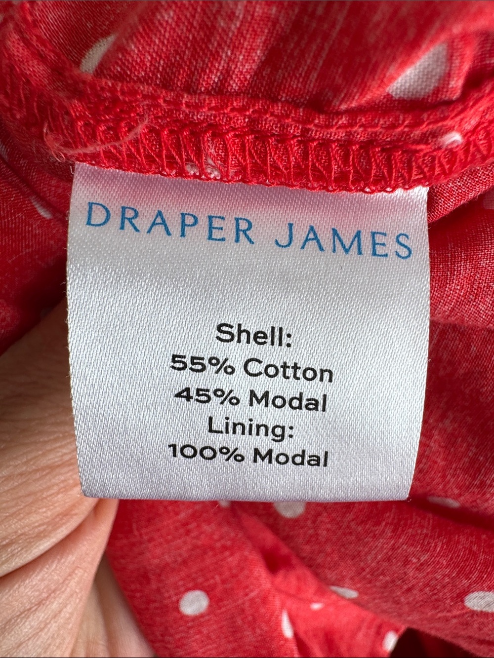 Draper James Red Polka Dot Smocked Tiered Midi Dress XS Cottagecore Sundress - Picture 9 of 11
